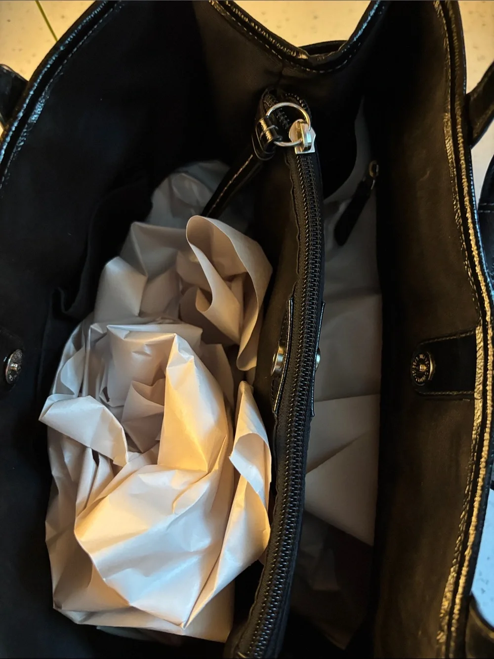 Coach Black and Gray Signature Canvas Purse